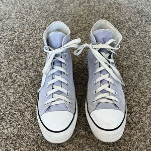 Custom Purple Platform Converse